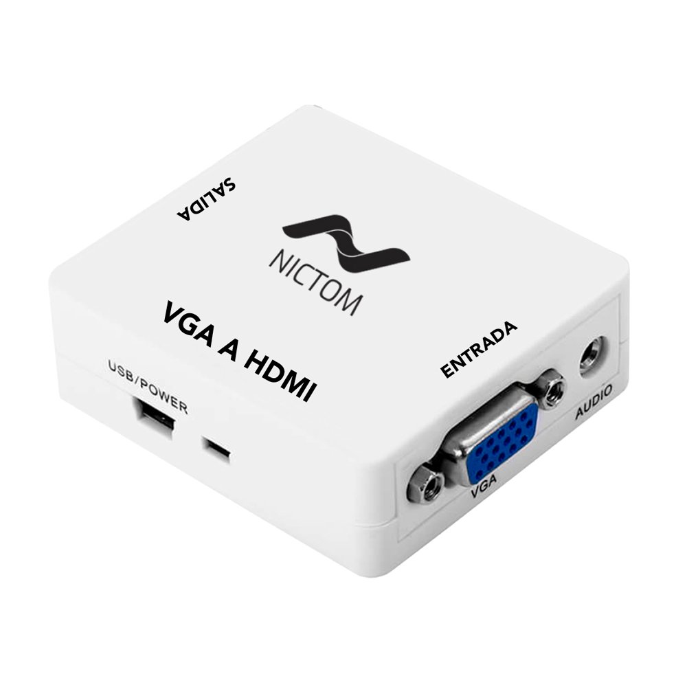 Conversor Adaptador VGA a HDMI Nictom Activo - DX